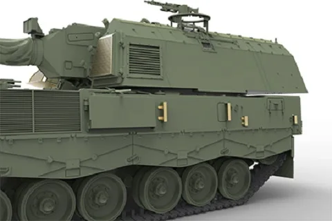 MENG TS-012 1/35 Немецкий самоходный гаубиватель Panzerhaubitze 2000 комплект пластиковых