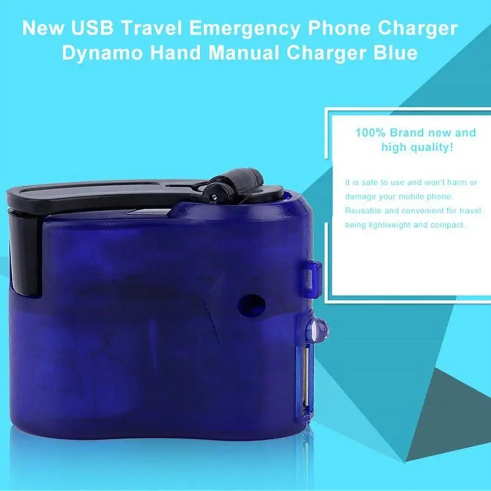 USB Phone Charger Charging Emergency Hand Crank Power Dynamo Portable For Camping Hiking Outdoor Mobile SOS EDC tools | Мобильные