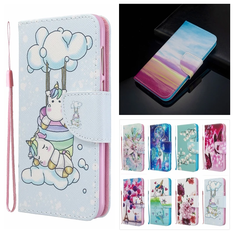 

Cute Painted Etui On For Samsung Galaxy A21S Flip Leather Magnetic Wallet Case For Galaxy A 21 A21 S A217F A217F/DS Case Cover