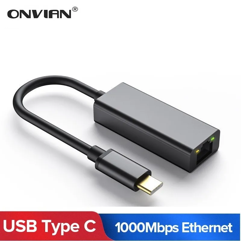 Адаптер Onvian с USB C Ethernet адаптер для MacBook Pro Samsung Galaxy S9/S8/Note 9 сетевая карта Type