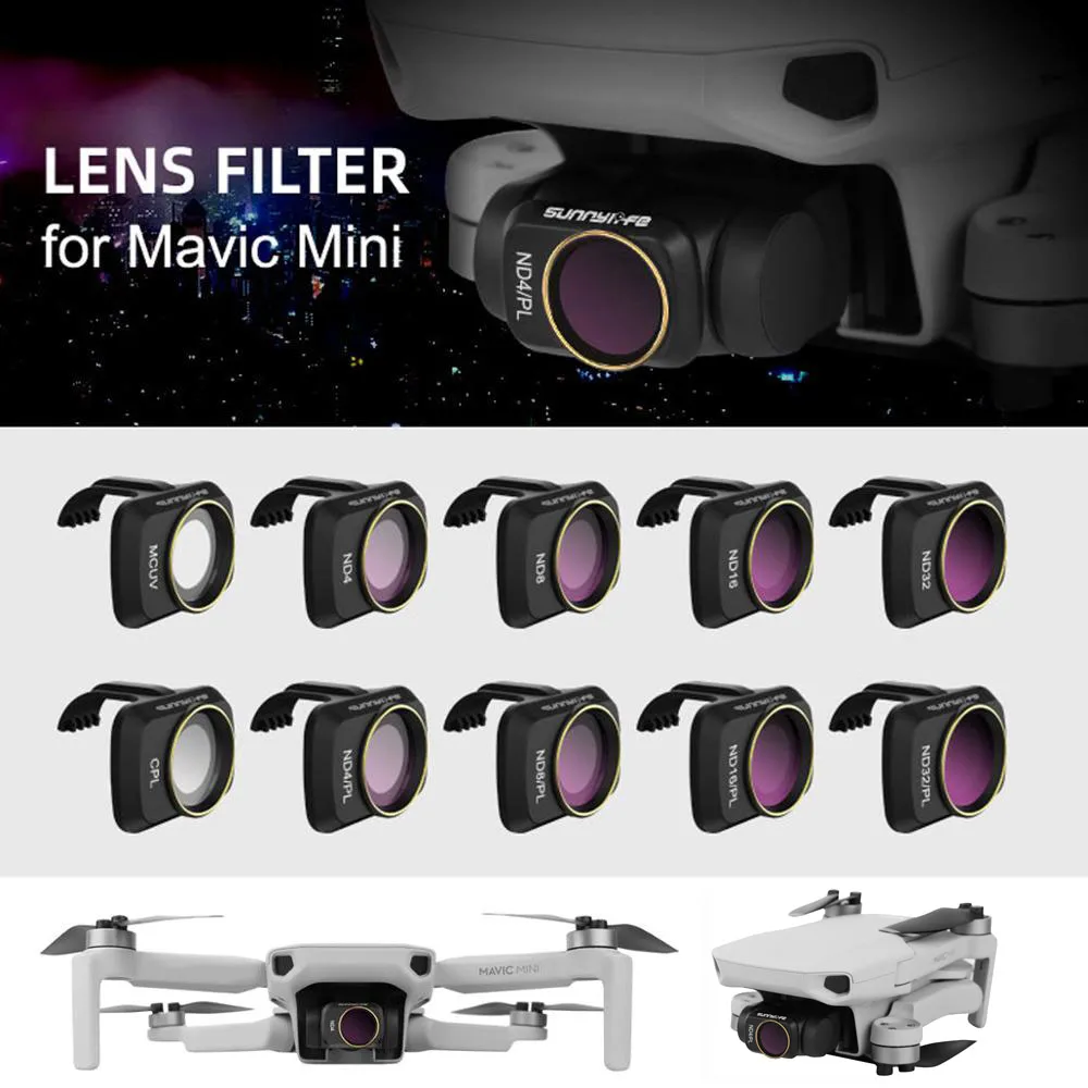 Mavic Mini 2 Gimbal фильтр для объектива камеры MCUV CPL ND/PL дрона ND4 ND8 ND16 ND32 DJI SE аксессуары |