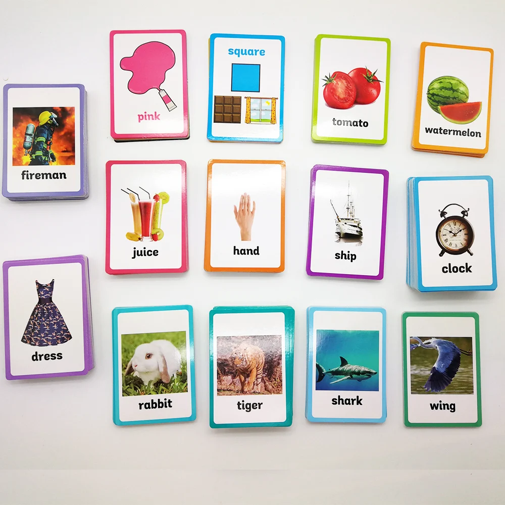 Leve1/Leve2 выучите английское слово карта 26 категорий 760 шт Flashcards Juguetes Educativos Дети