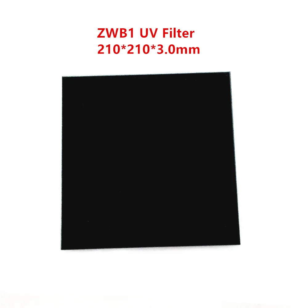 312nm ZWB1 UV Pass фильтр 210*210*3 0 мм UG11 U 340 302nm ультрафиолетовое стекло для