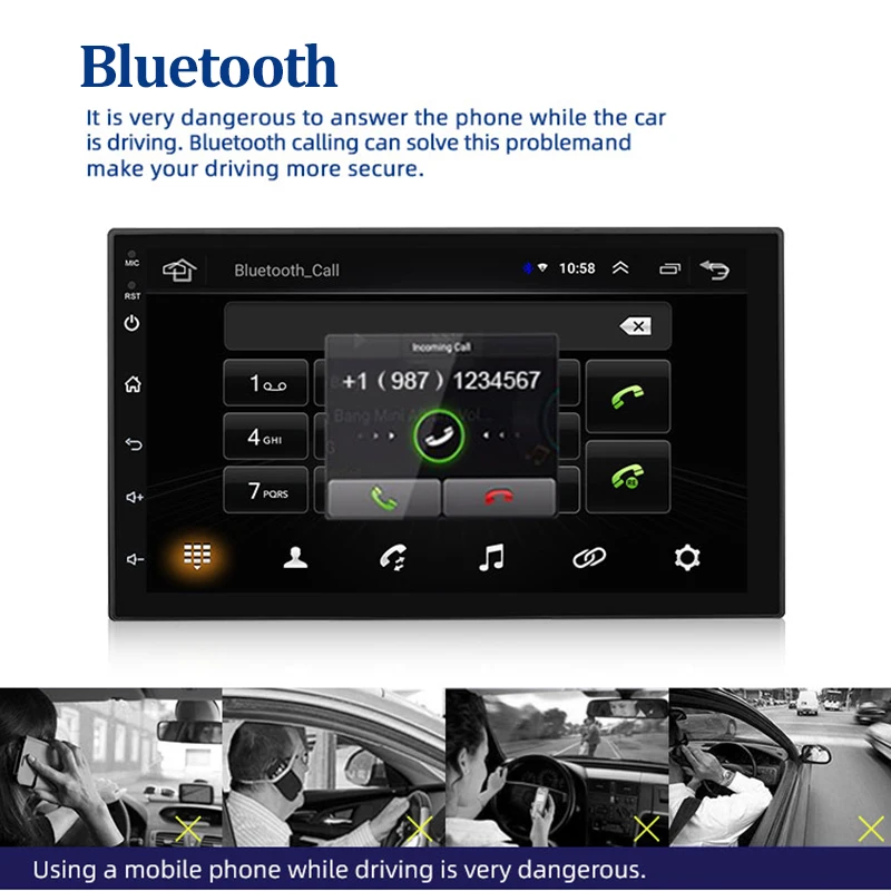 1 Din Android 9 автомобильное стерео радио 7 дюймов 4-ядерный GPS Navi WIFI Bluetooth аудио