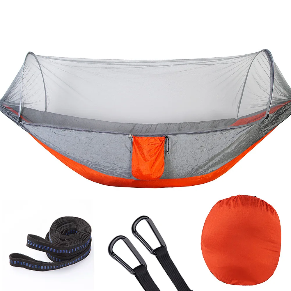 250x120cm 98&quotx47&quot 210T Nylon Taffeta Hammock Outdoor Jungle Hiking Camping Hanging Bed With Mosquito-net | Мебель