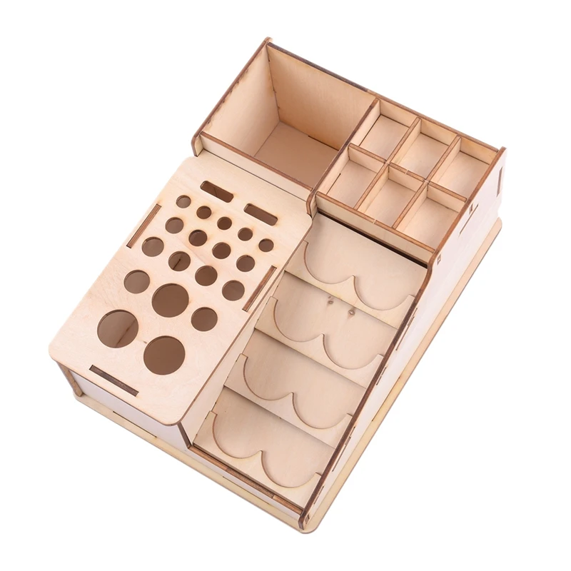 Деревянные разрисованные бутылки стойки Модель Органайзер эпоксидная коробка