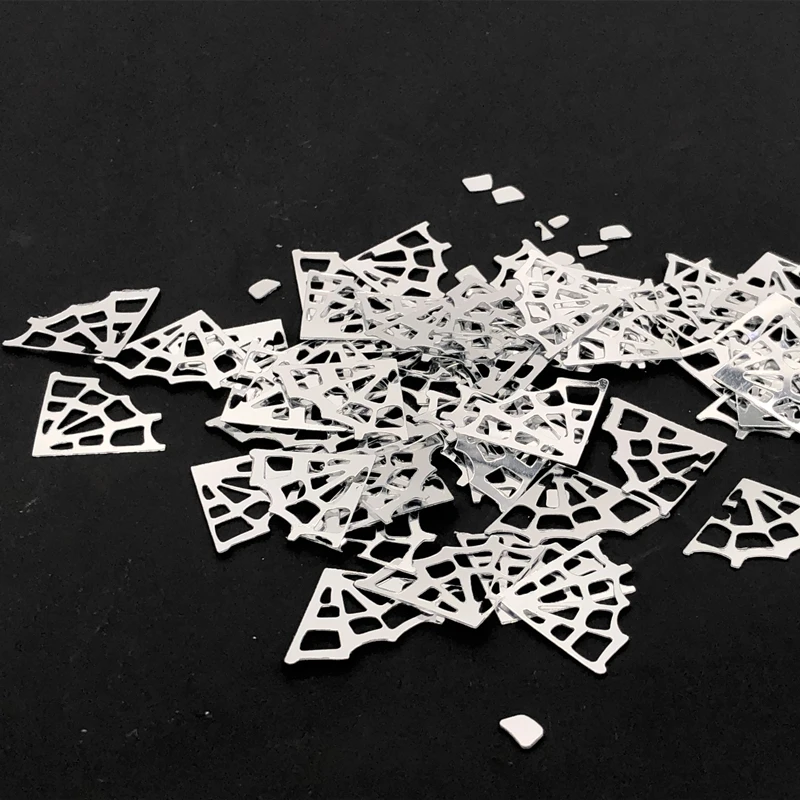100Pcs/lot 25*18mm Halloween Spider Web PVC Sequins Holiday Party Decoration Handmade DIY Sewing/Wedding/Coat Hat Accessories | Дом и сад