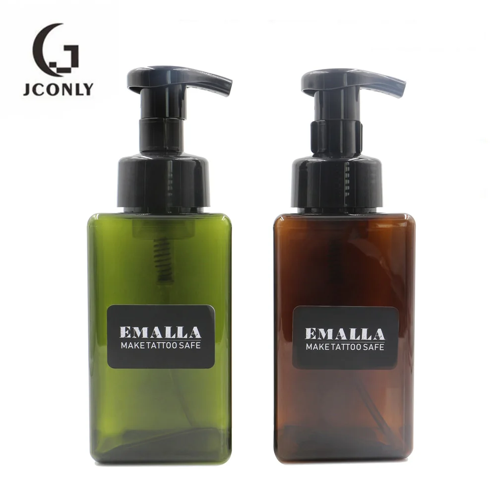 

2Pcs Empty Tattoo Foam Bottles Plastic Tattoo Foaming Pump for Cyanophyta Green Algae