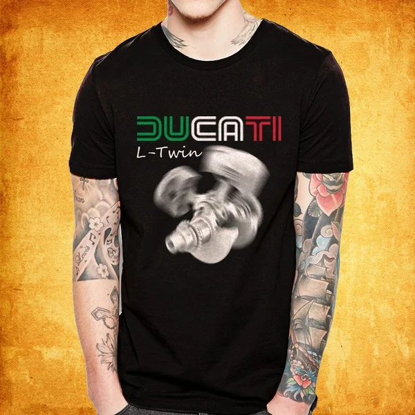 

Ducati Cotton T-shirt L-twin Engine Motorcycle Cotton