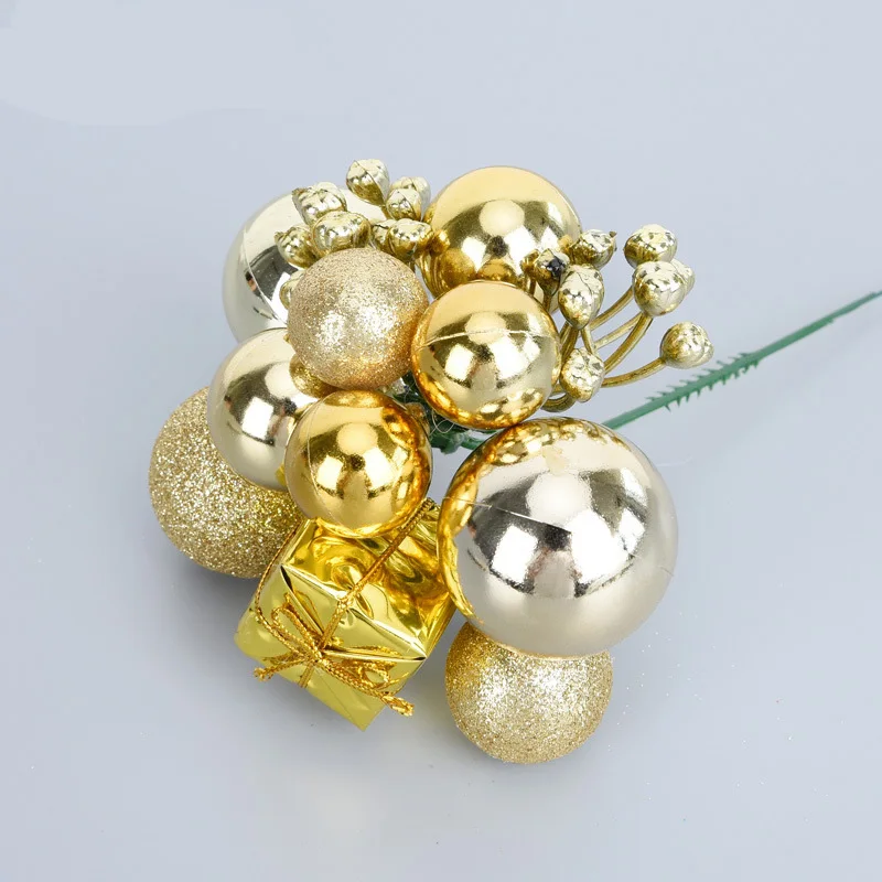 5 шт. Искусственные шарики DIY для украшения елки Подарочная посылка конус