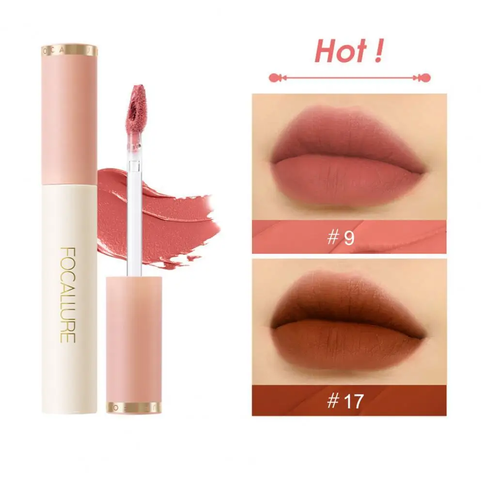 

2.4g Lip Lacquer Waterproof Velvet Matte Long Lasting Non Stick Easily Colored Lip Gloss for Girl