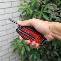 hex key folding wrench portable cr v torx allen wrench set bicycle multi tool hexagonal screwdriver wrenches portable hand tool