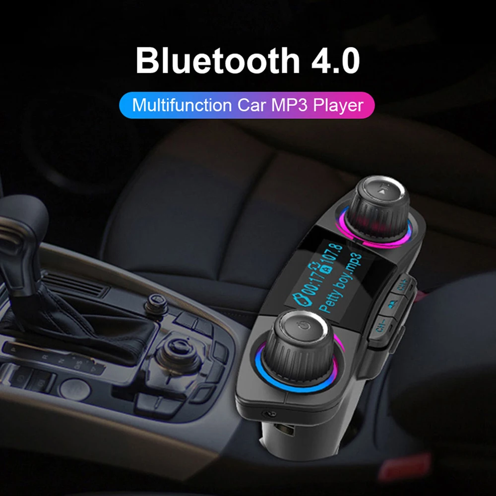 Bluetooth автомобильный комплект беспроводной передатчик гарнитура аудио прием MP3