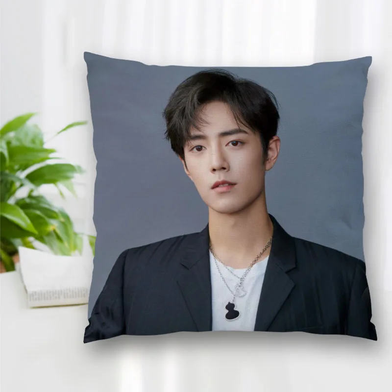 

High Quality Custom Sean Xiao Actor Singer Square Pillowcase Zippered Bedroom Home Pillow Cover Case 20X20cm 35X35cm 40x40cm