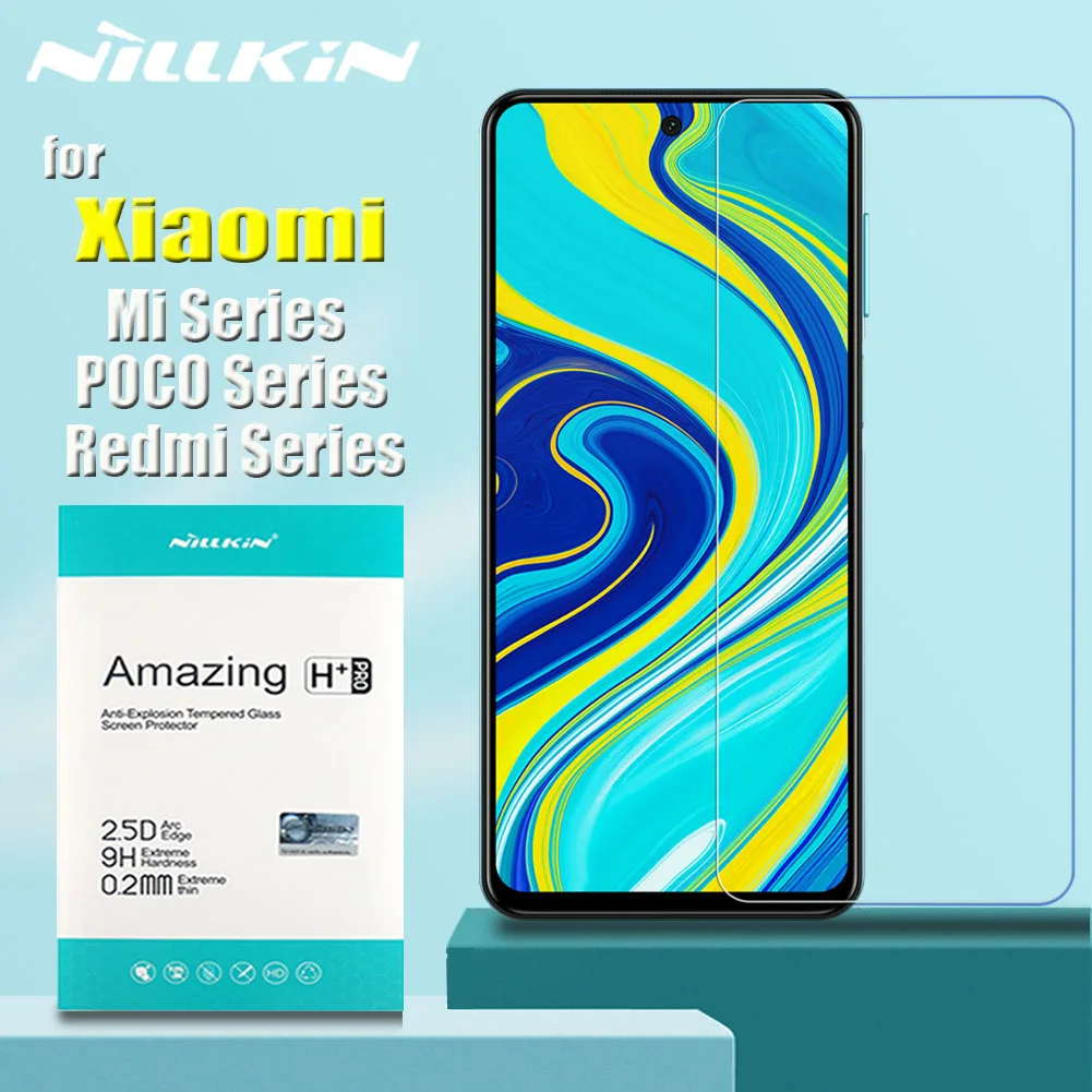 Nillkin for Xiaomi Mi 11T 11 11i 10T Lite 5G 9T POCO M4 F3 X3 NFC Tempered Glass Screen Protector on Redmi Note 11 10 9 8 Pro 4G