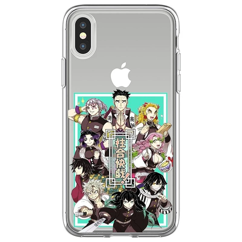 Мягкий чехол для телефона Kamado Nezuko Kimetsu no Yaiba рассекающий демонов iphone 12 11 13 Pro Max X XR XS