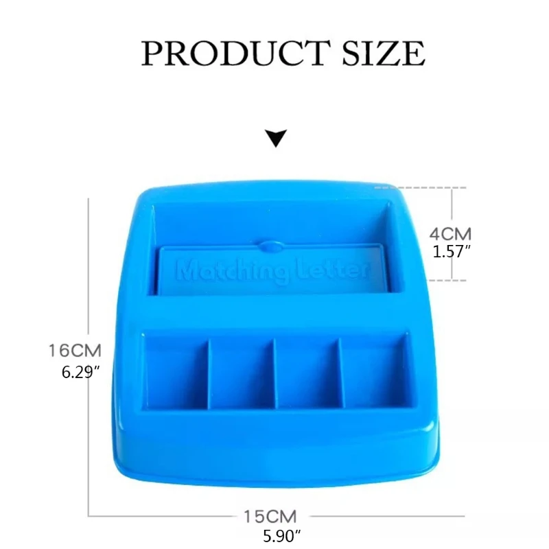 

New 1Set Plastic Word Learning Block Interactive Toy Montessori Educational Baby Toddler Sensory Literacy Spelling Aid Toy