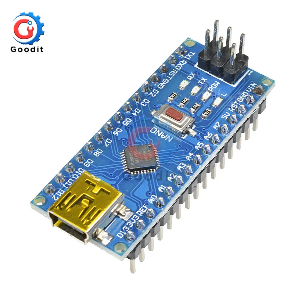 Плата контроллера Mini USB CH340 Nano v3.0 3 0 ATmega328P совместимая с Arduino драйвер V3.0 ATmega328 -