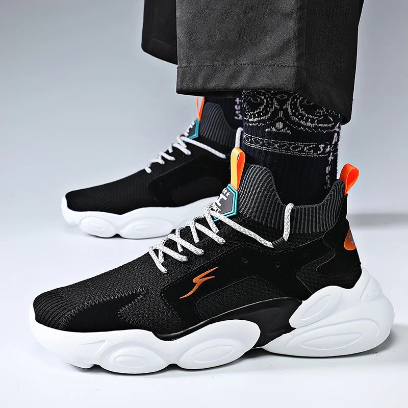 

Men Athletic Shoes For Walking Beige Black Barefoot Running Shoes Man Brand Designer Sock Sport Shoes Men Lace Up Men Sneakers