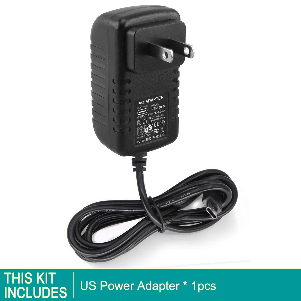 US power adapter Raspberry PI 4 адаптер питания PI 4B Модель B 5V3A 5 V/3A 3000mA usb type-C зарядное устройство блок питания Блок питания выключатель питания - Цвет: US power adapter