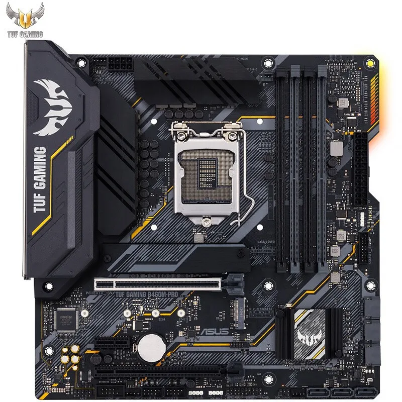 Verkauf Marke Neue ASUS TUF GAMING B460M-PRO Schwere Schützen Motherboard Unterstützt CPU 10500/10400/10400F Intel B460/LGA 1200 M-ATX Mainboard