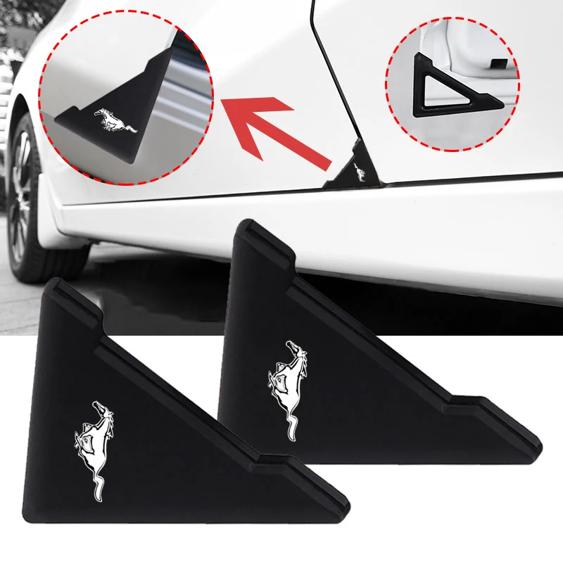 2 шт. наклейки для защиты углов двери автомобиля от царапин Ford Mustang Zapatillas GT Miniatura