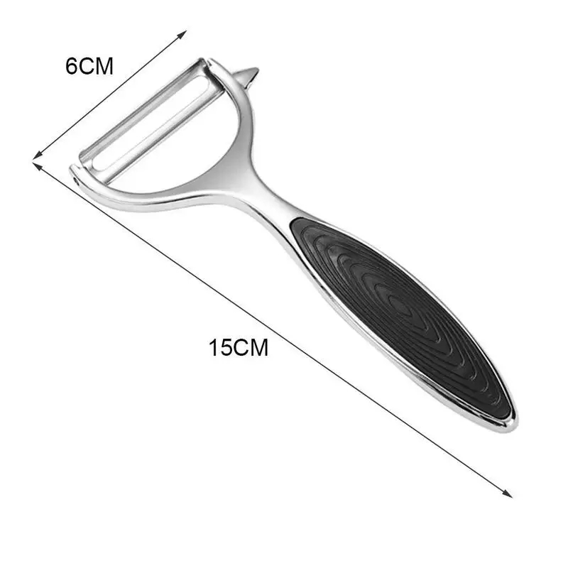 

Multifunctional Peeler Steel Fruit and Vegetable Peeler Accessories Blade Gadget Kitchen Kitchen Serrated Wide Extra T8D7