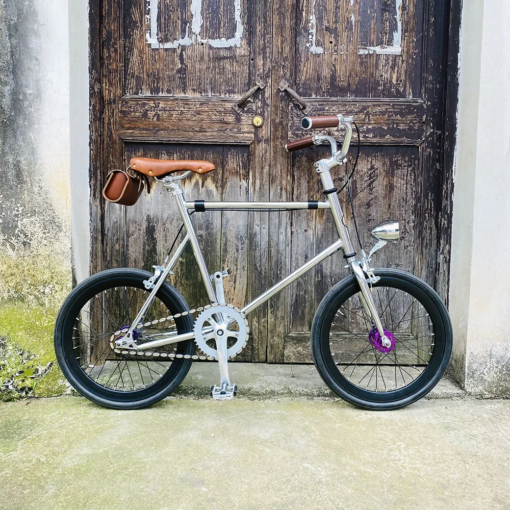 Винтажная велосипедная Рама 20 дюймов односкоростная фиксированная в стиле ретро