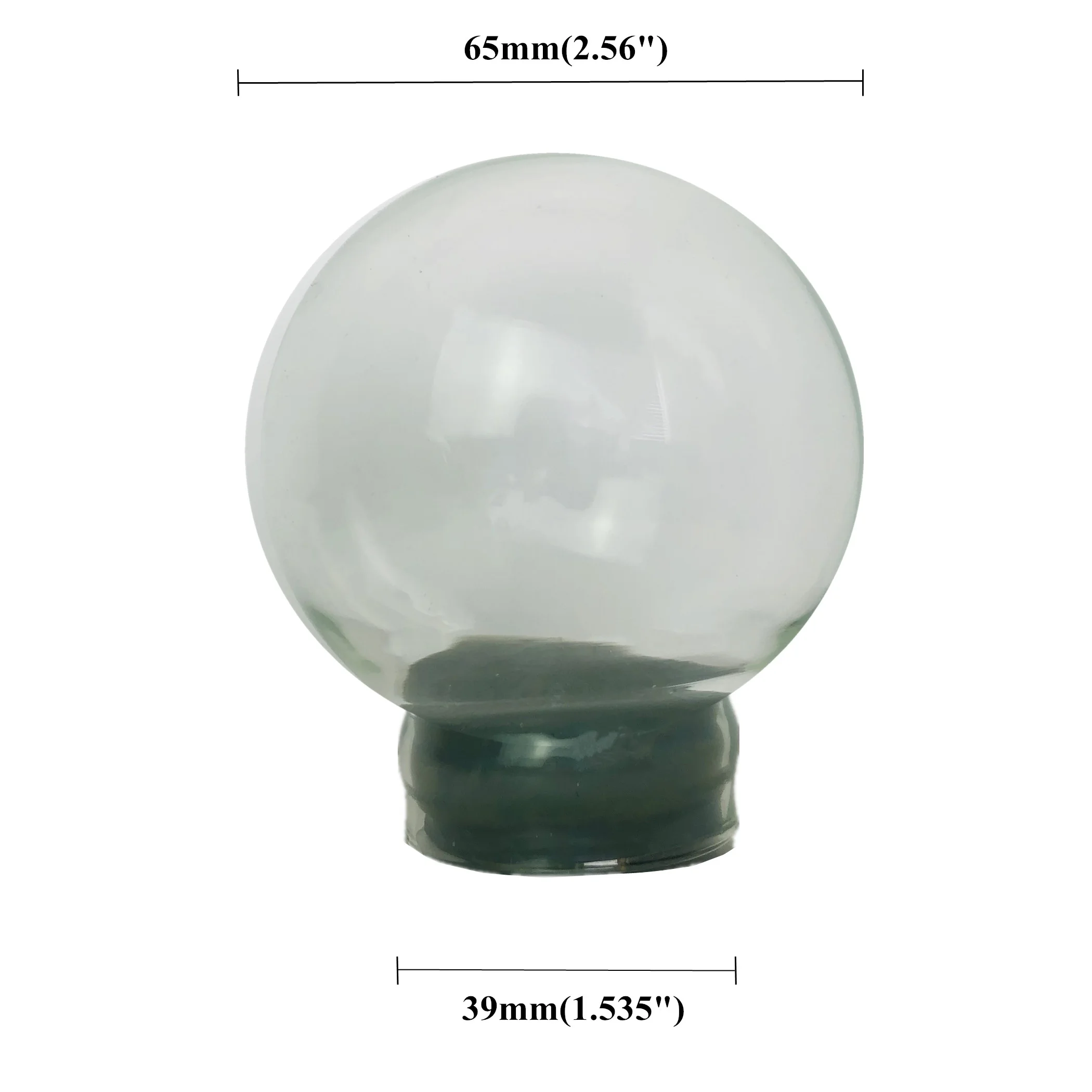 

65mm Promotional Gift Diameter snow dome DIY Empty glass snow globe wholesales