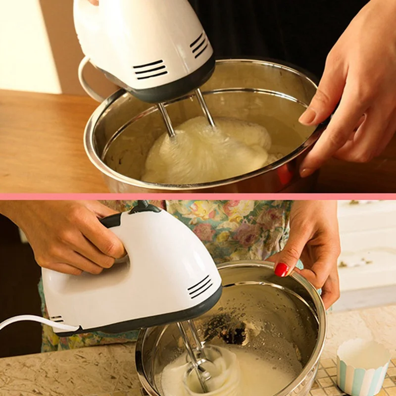 

100W 7 Speed Electric Egg Mixer Blender Mini Auto Handheld Electric Food Beater Dough Mixer Egg Cream Whisk Blender Cake Tools