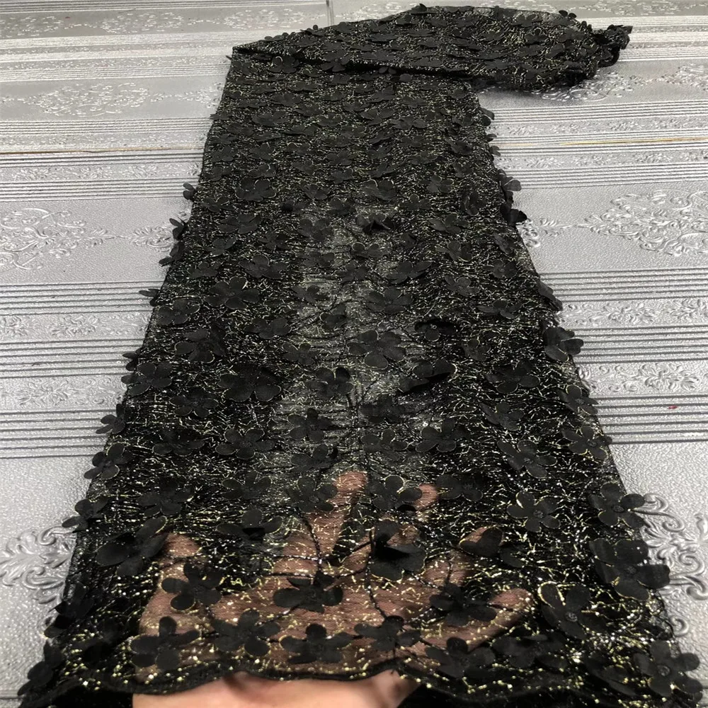 

Soso Latest Pink African Tulle Lace Fabric 2020 High Quality Nigerian Lace 3D Flower French Net Lace Fabric For Dress