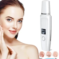 ultrasonic skin scrubber beauty instrument deep cleaning face scrubber vibrating facial cleansing skin spatula peeling device