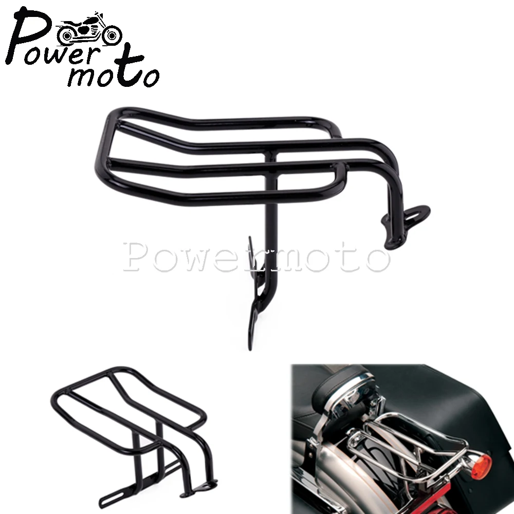 

For Harley Sportster XL XR XLH XLS 883 1000 1200 1985-11 Steel Motorcycle Black Rear Fender Luggage Rack Support Shelf Solo Seat