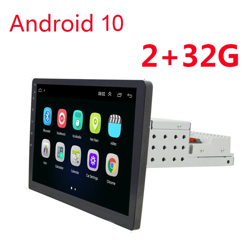 Автомагнитола 2 + 32 ГБ Android 10 1 din 9/10 дюйм автомобильное радио GPS навигация Wi Fi