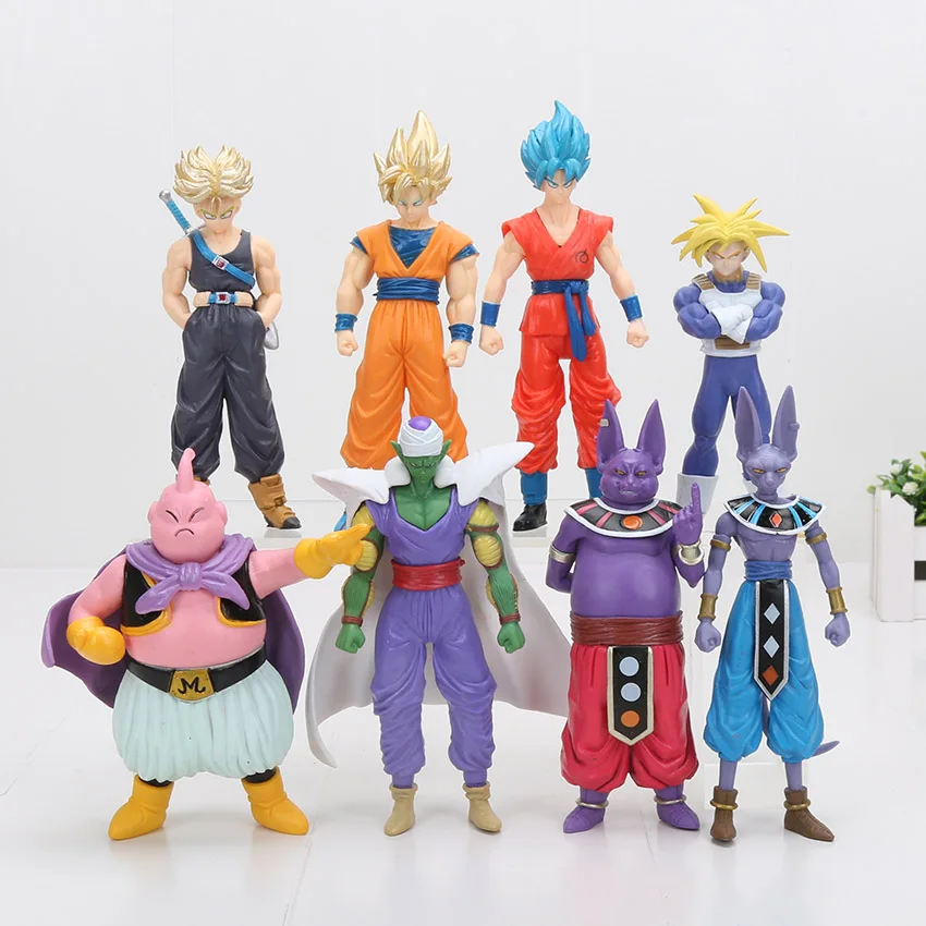 9 Dragon Ball Z на шарнирах Вегета сын пикколо Гохан Сон Гоку Мужские Шорты для купания gogeta PVC Фигурки игрушки - Цвет: 9