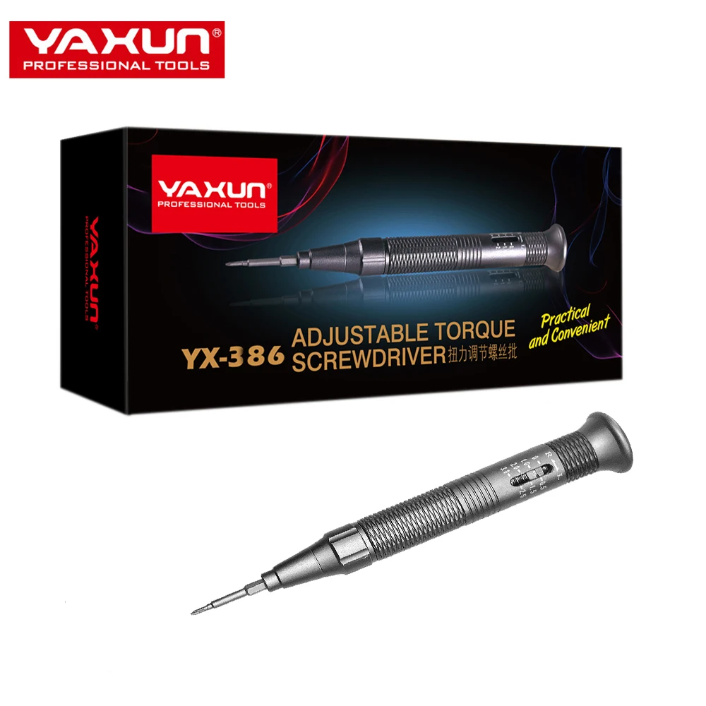 YAXUN YX386 регулируемый Крутящий момент отвертка Профессиональный ручной