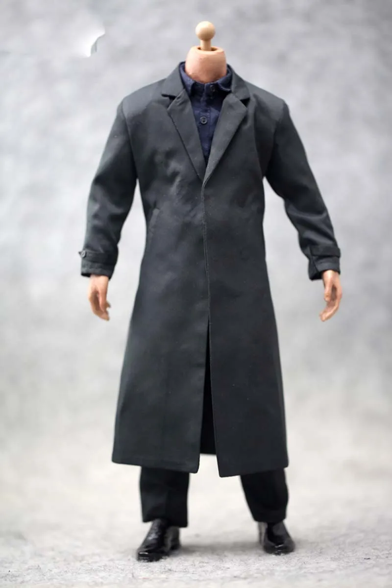 Черная ветровка в масштабе 1/6 мужской солдат Росомаха для 12 дюймовых экшн-фигурок