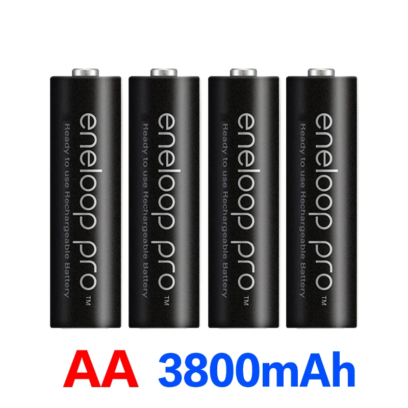 8 шт. Оригинальная батарея Pro AA 3800mAh 1 2 V Ni MH камера игрушка фонарик перезаряжаемые