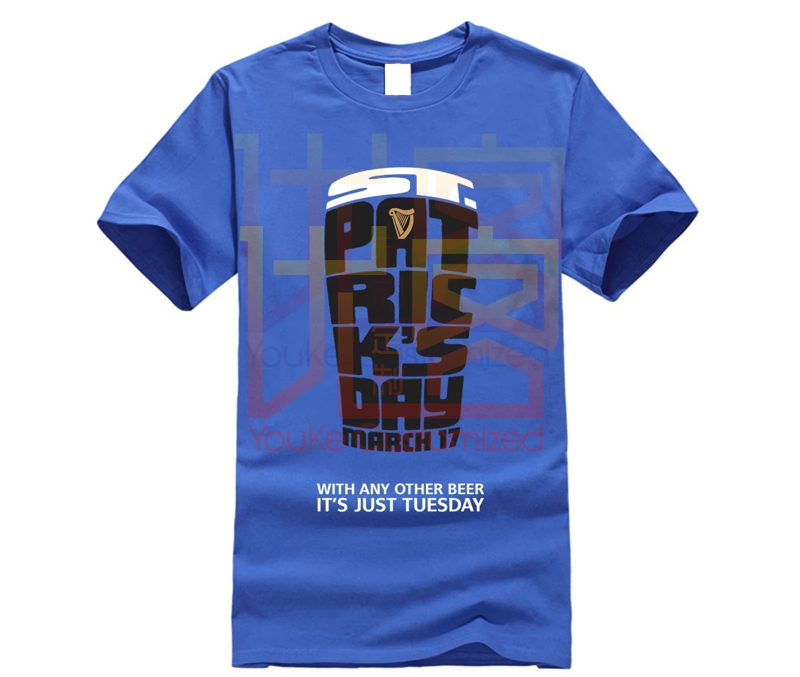 Guinness T Shirt Short Sleeve Human Body Embryo X-Ray O Neck T-Shirt Cotton Plus Size | Мужская одежда