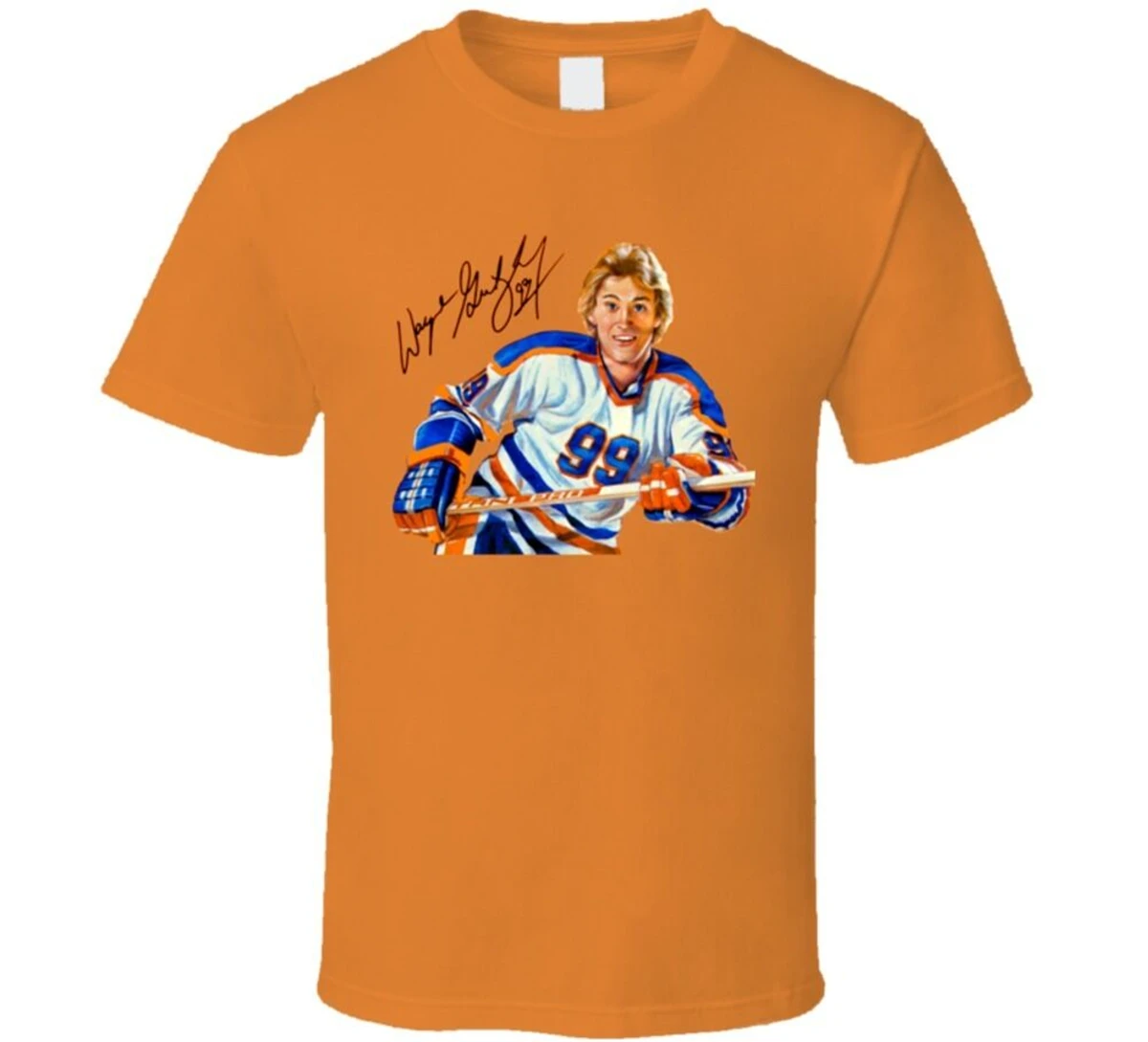 Футболка Wayne Gretzky Edmonton Hockey The Great One Cup футболка с принтом на заказ|Мужские футболки|