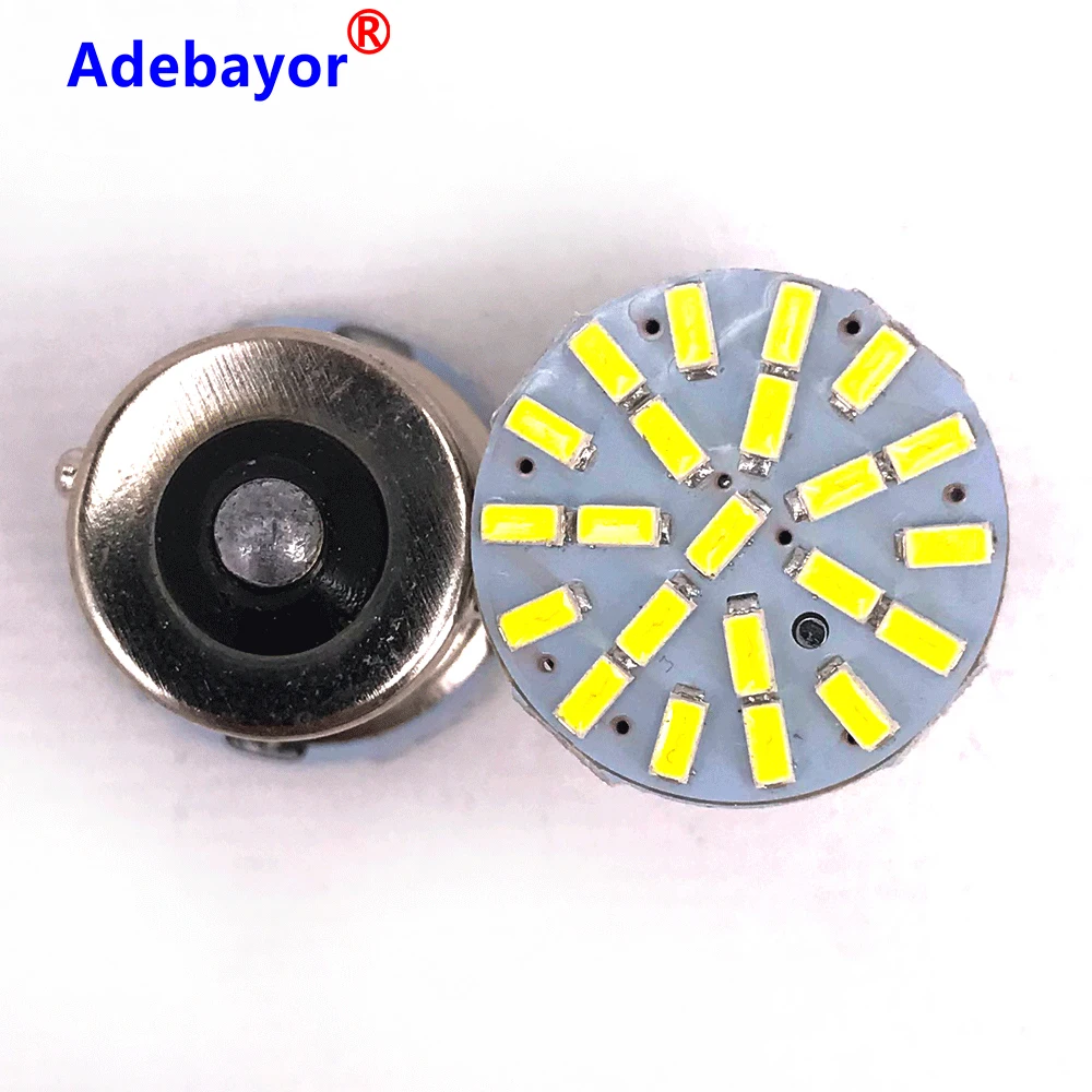 10 шт. 1156 BAY15S P21W 3014 22 SMD Автомобильные светодиодные поворотные парковочные
