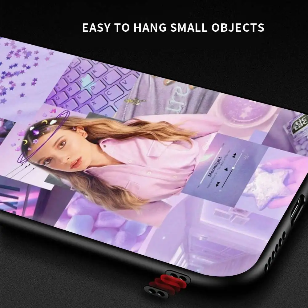 

For Xiaomi Redmi Note 9S 8 Pro 8T 9 7 7A 8A 9A 9C 6A Phone Case For Redmi Note 10 Pro Black Cover Millie Bobby Brown