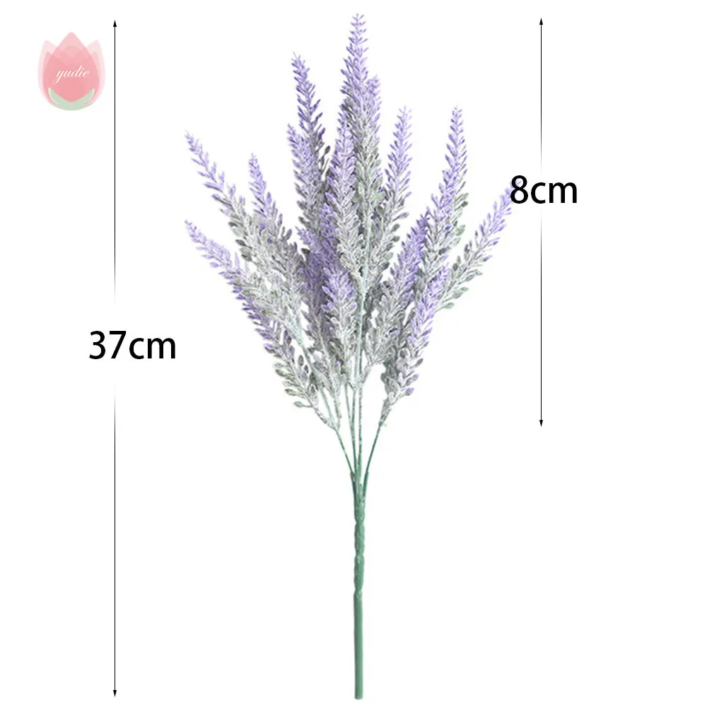 

1 Bundle Romantic Provence Lavender Wedding Decorative Flower Vase For Home Artificial Flowers Grain Bouquet Fake Plant Decor