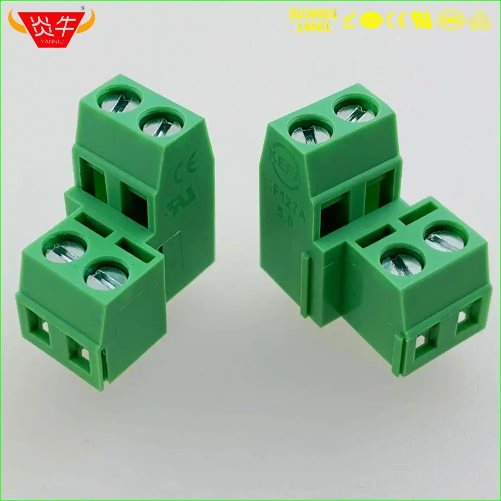 KF127A 5,0 2P 3P двухрядные PCB универсальные Винтовые клеммные блоки DG127A 5,0 мм 2PIN 3PIN MKKDSN 1,5/2-5,0-1726037 Феникс дегсон
