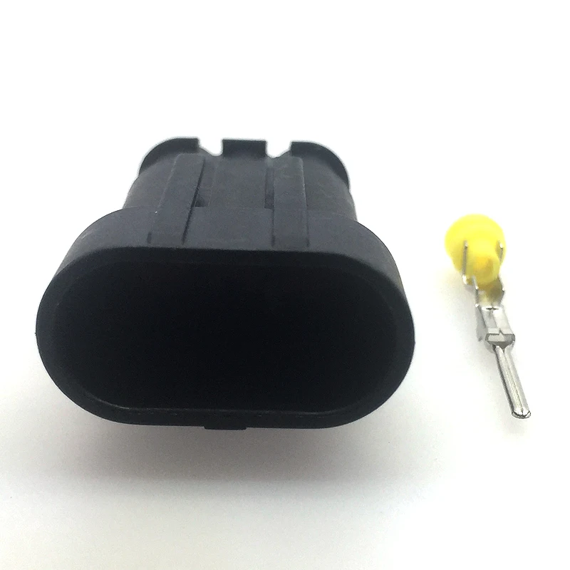 5 комплектов 3 pins Мужской IP67 супер герметичный Водонепроницаемый электрический