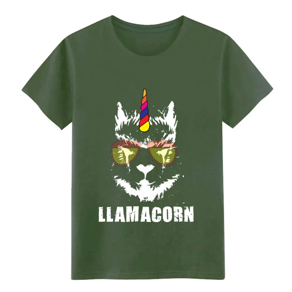 Llamacorn Единорог Альпака лама лицо солнцезащитные очки Футболка Мужская