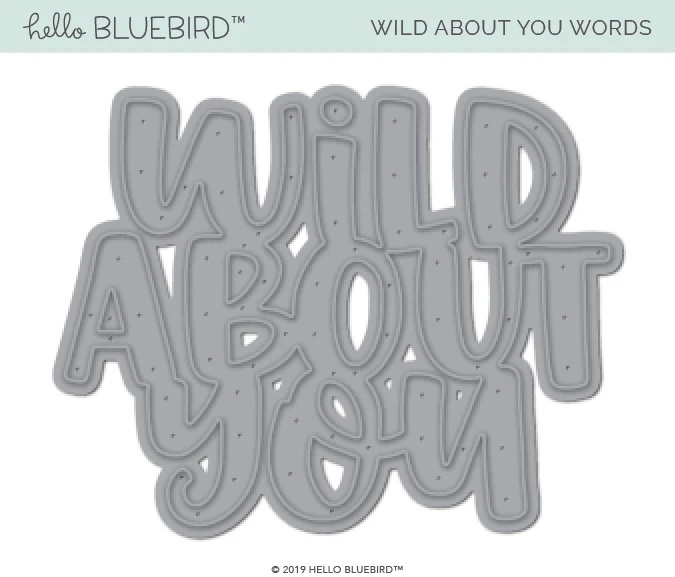 

Металлические Вырубные штампы Wild about you, вырубные формы для украшения, скрапбукинга, бумаги, рукоделия, ножа, форма, лезвие, перфоратор, трафа...