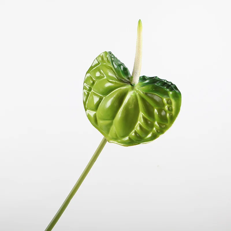 Высокая имитация цветов и растений один средний искусственная антуриум пластик