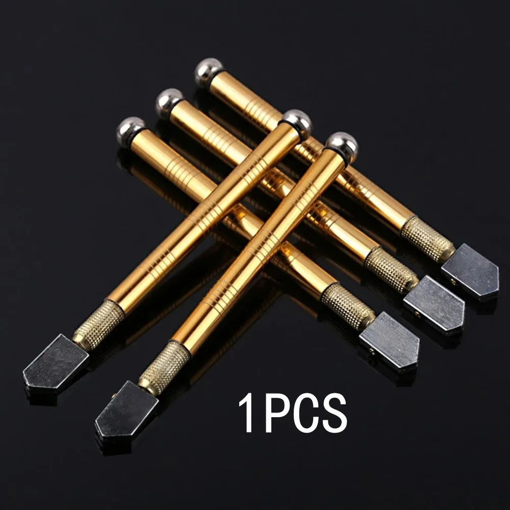 

Glass Cutter Roller glass knife Steel Blade Cutting Tool Oil Supply Anti-skid Metal Handle 175mm For Manual Tool Cutting