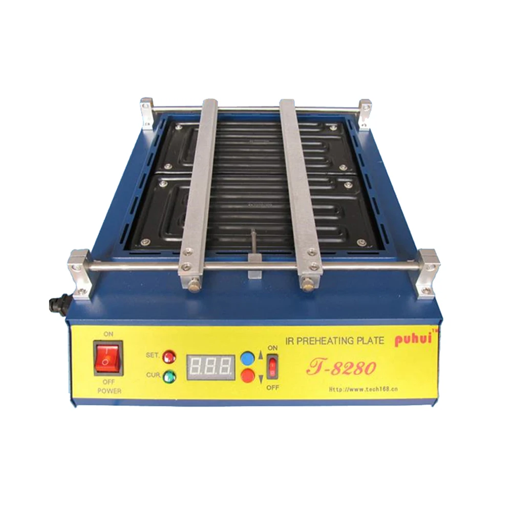 PUHUI T-8280 инфракрасный аппарат для предварительного подогрева PCB подогреватель 0-450 градусов Цельсия нагревательная платформа 220 В или 110 В